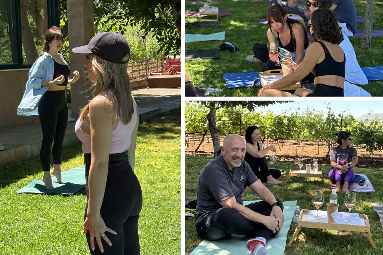 Wine pilates στις ανοιχτές πόρτες 2026